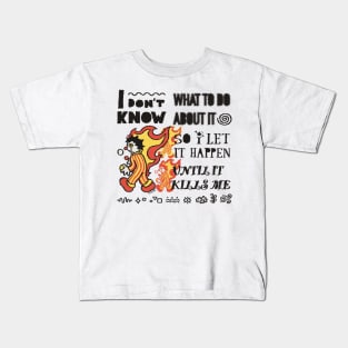 Clown on Fire Kids T-Shirt